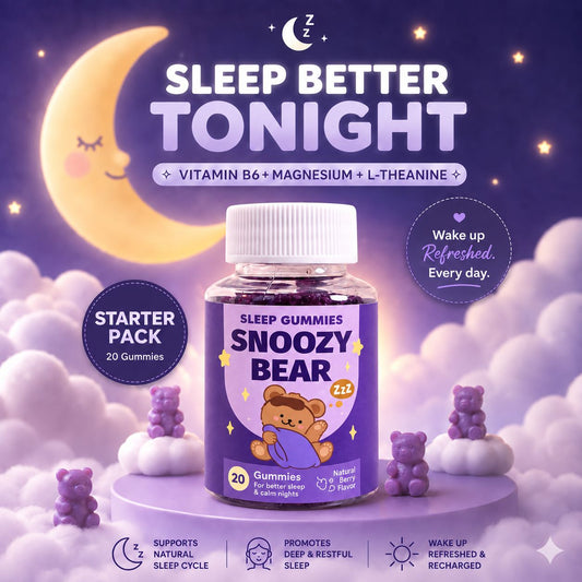 [STARTER PACK] Snoozy Bear Sleep Vitamins (20 Gummies) - Vegan Gummies