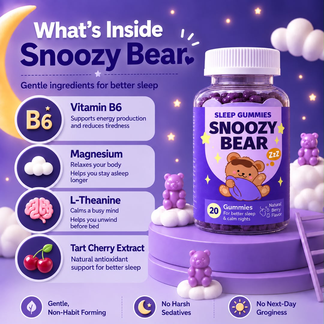[STARTER PACK] Snoozy Bear Sleep Vitamins (20 Gummies) - Vegan Gummies